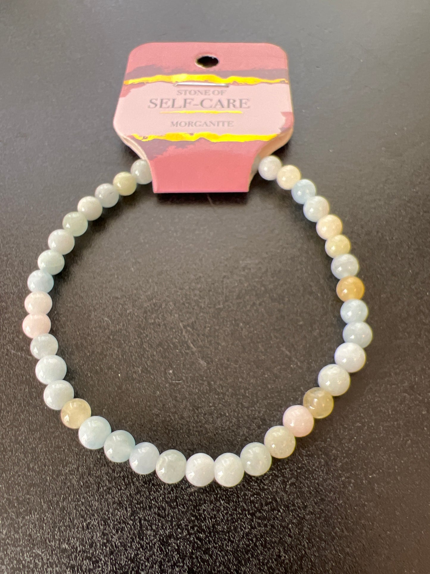 Self-Care Morganite Natural Stone Bracelet