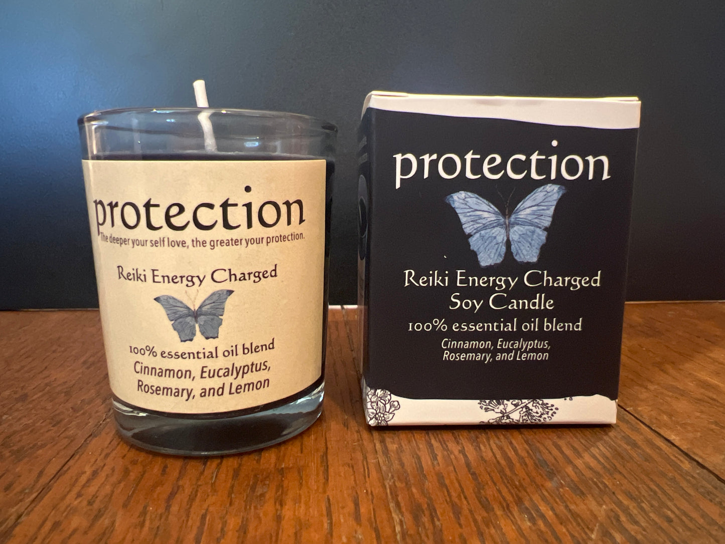 Protection Reiki Energy Charged Soy Candle