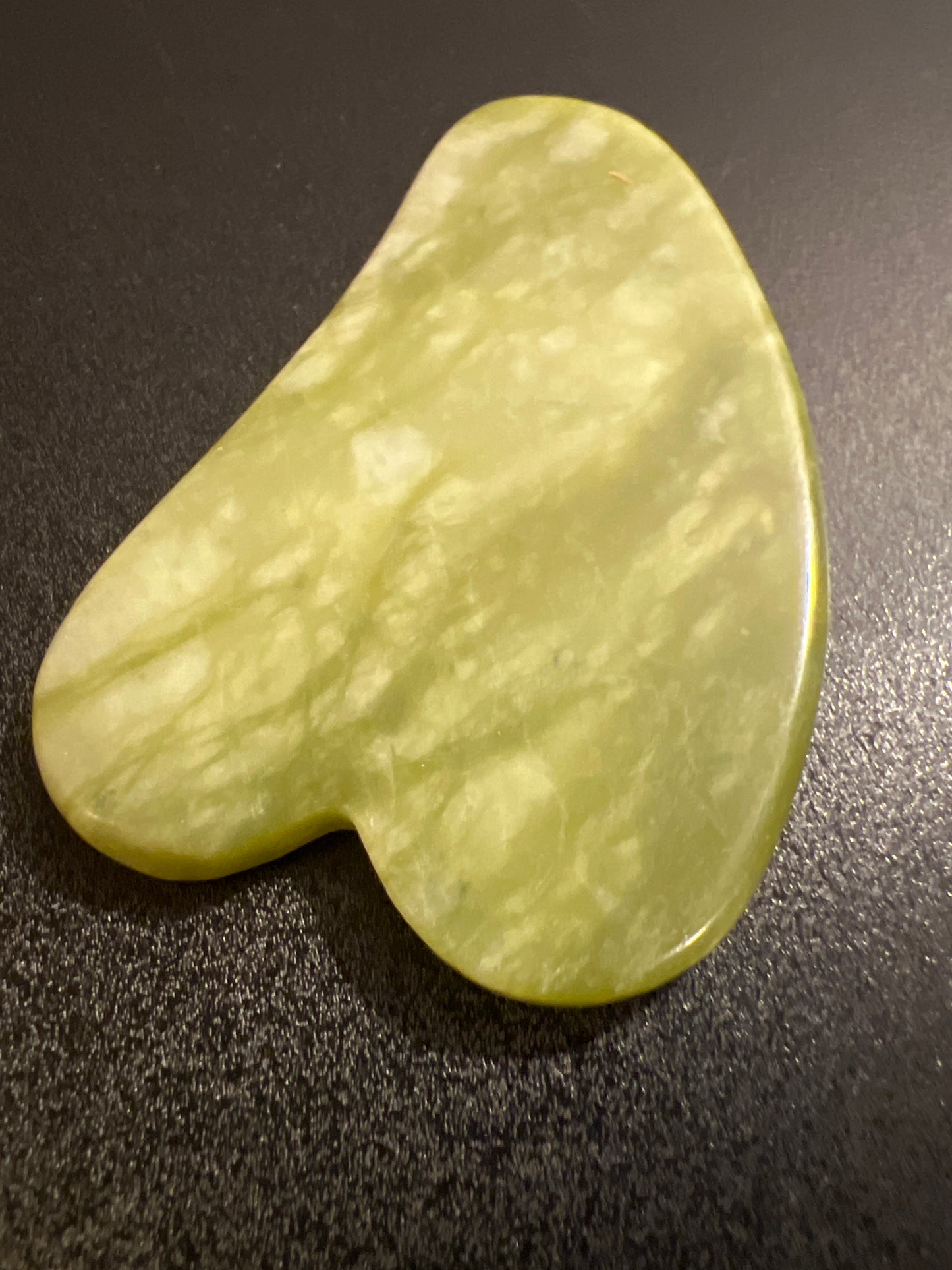 Gua Sha Natural Jade Stone Lymphatic Body Massage Tool Green