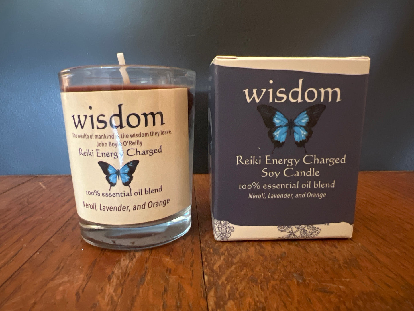 Wisdom Reiki Energy Charged Soy Candle