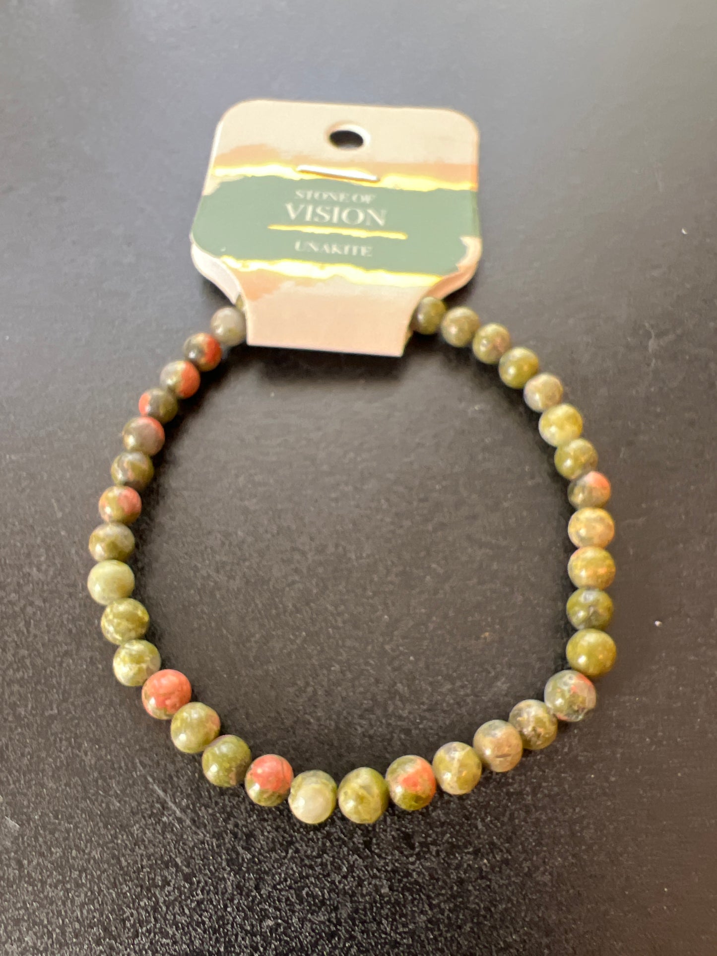 Vision Unakite Natural Stone Bracelet