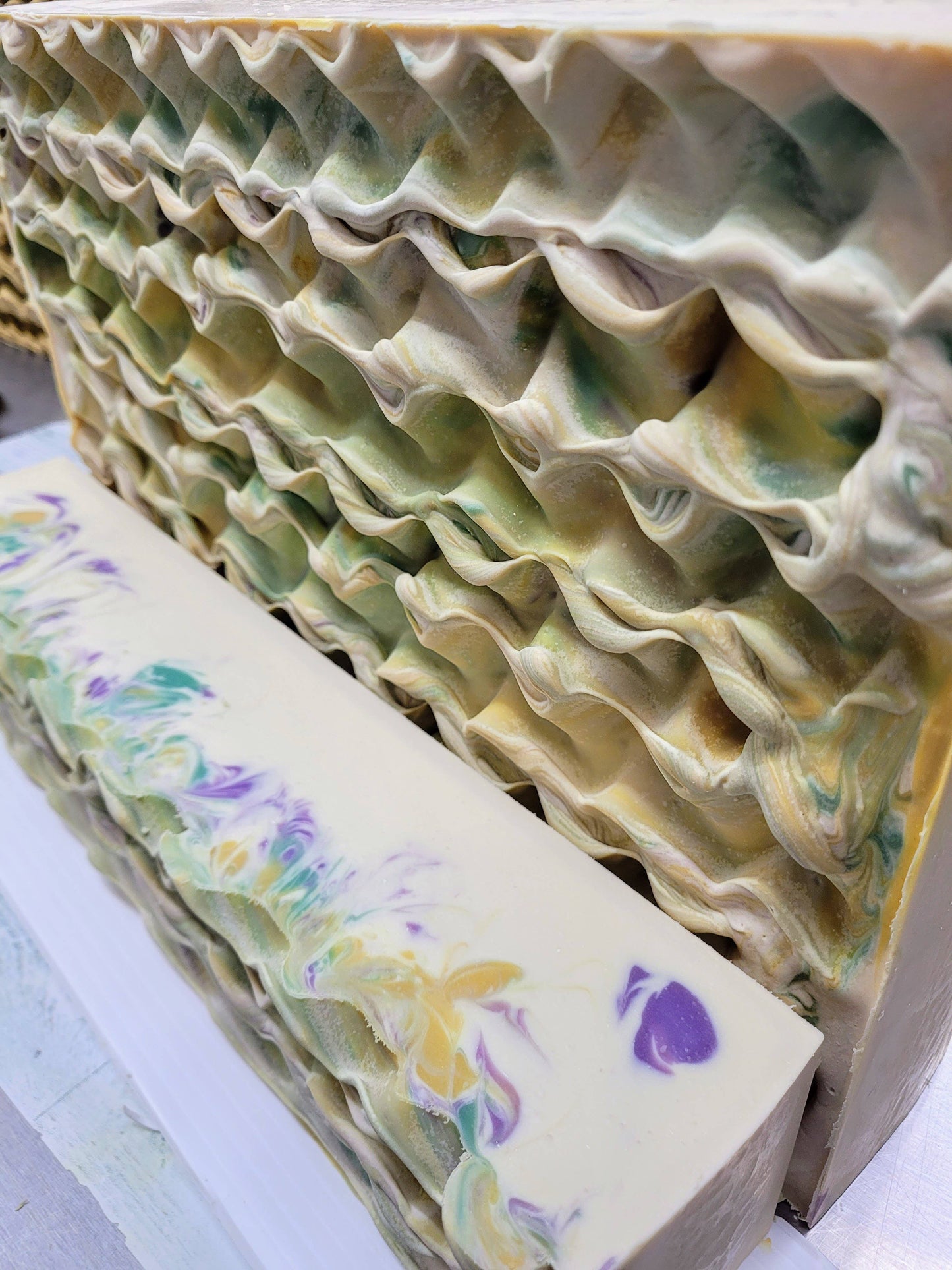 King Cake Artisan Soap - Honey Almond Spice