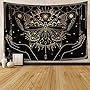 Black and Gold Moth Tapestry