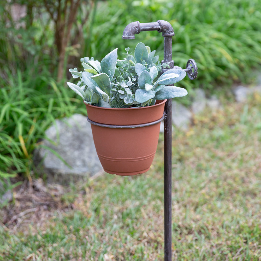 Faucet Garden Stake Planter