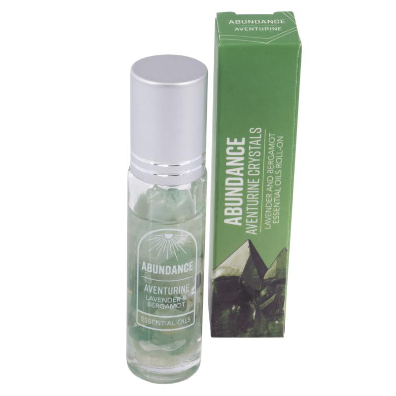 Abundance Green Aventurine Lavender Bergamot Essential Oil Roll-On