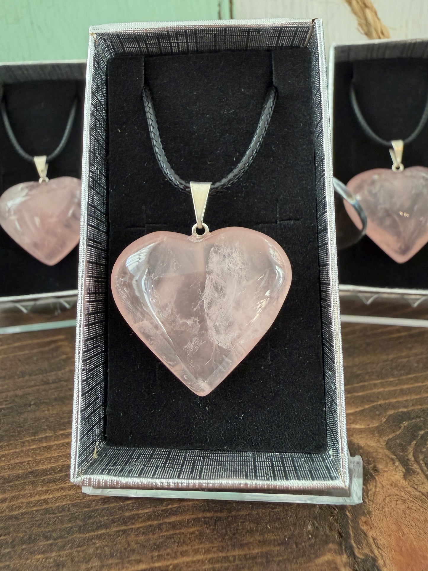Necklace – Rose Quartz Heart