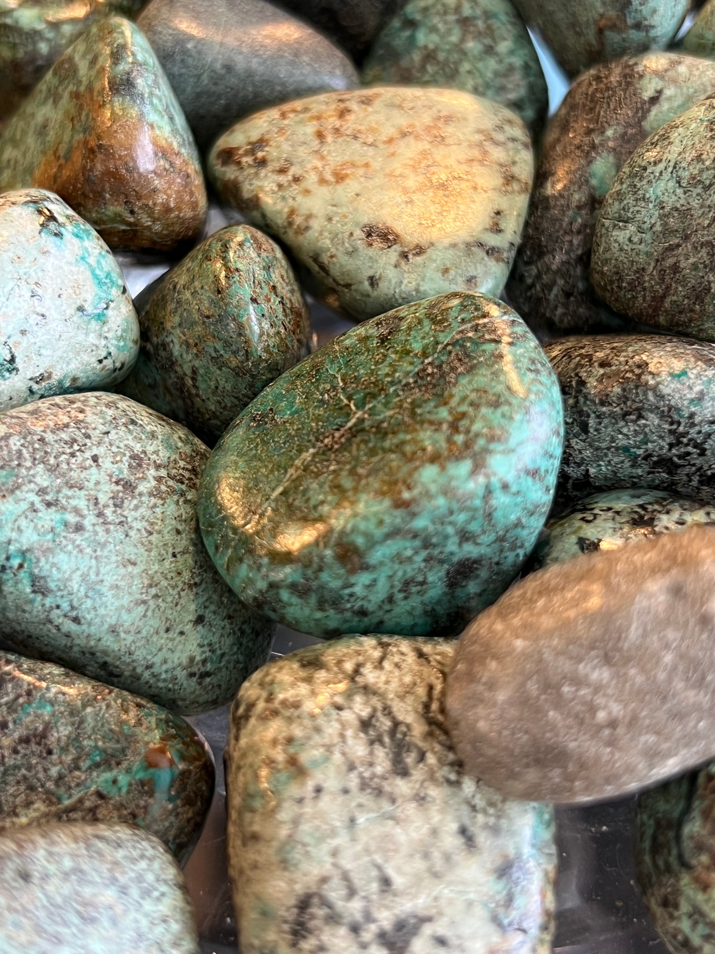 African Turquoise Crystal - Tumblestone