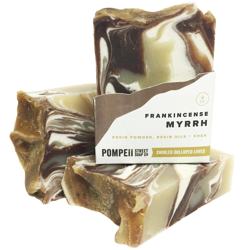 Soap Bar, Frankincense Myrrh  Pompeii Street Soap Company