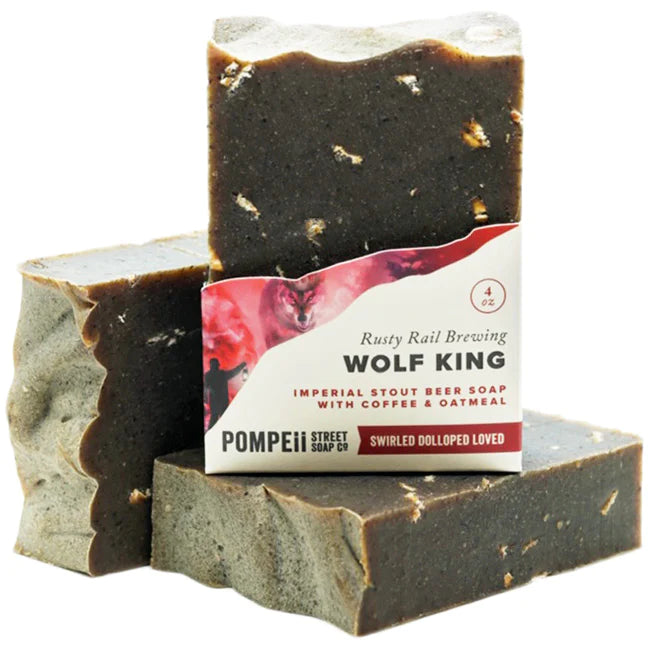 Soap Bar, Rusty Rail Wolf King Beer Soap Pompeii Street Soap Company