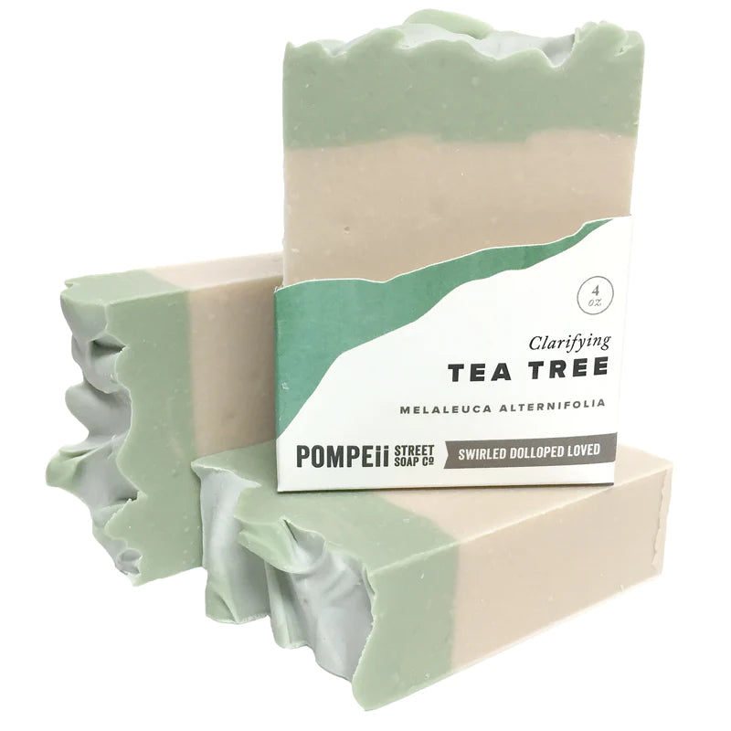 Soap Bar, Tea Tree & Clay  Pompeii Street Soap Company