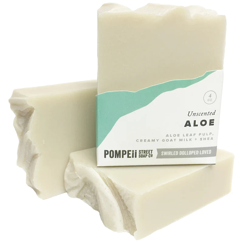 Soap Bar, Unscented Aloe Pompeii Street Soap Company