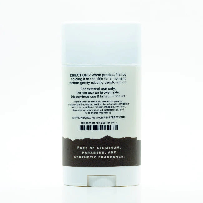 Deodorant, Frankincense Myrrh Magnesium Pompeii Street Soap Company