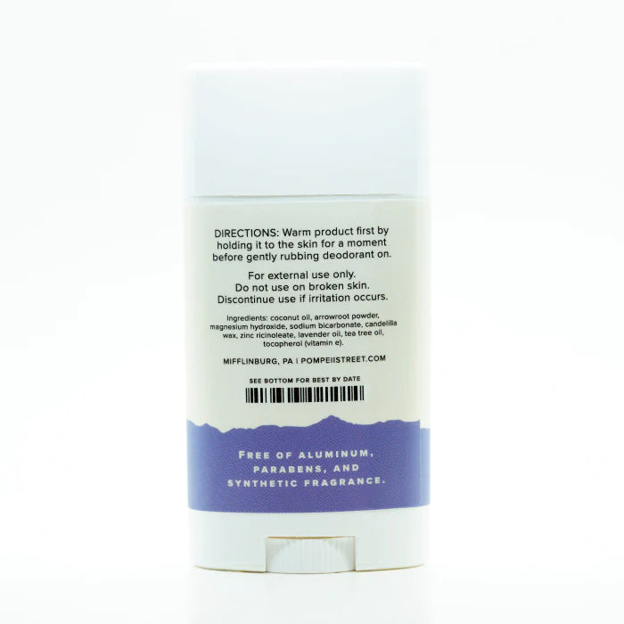 Deodorant, Lavender Magnesium Pompeii Street Soap Company