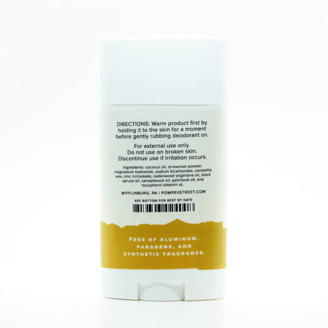 Deodorant, Cedar Spruce Magnesium Pompeii Street Soap Company