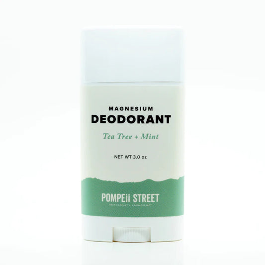 Deodorant, Tea Tree + Mint Magnesium  Pompeii Street Soap Company