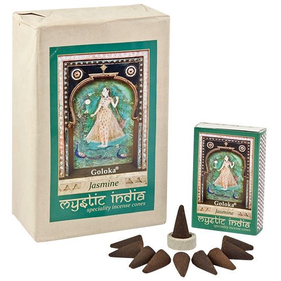 Jasmine Cone Incence by Goloka Mystic India