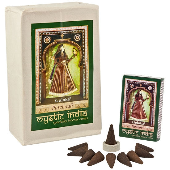 Patchouli Cone Incence by Goloka Mystic India