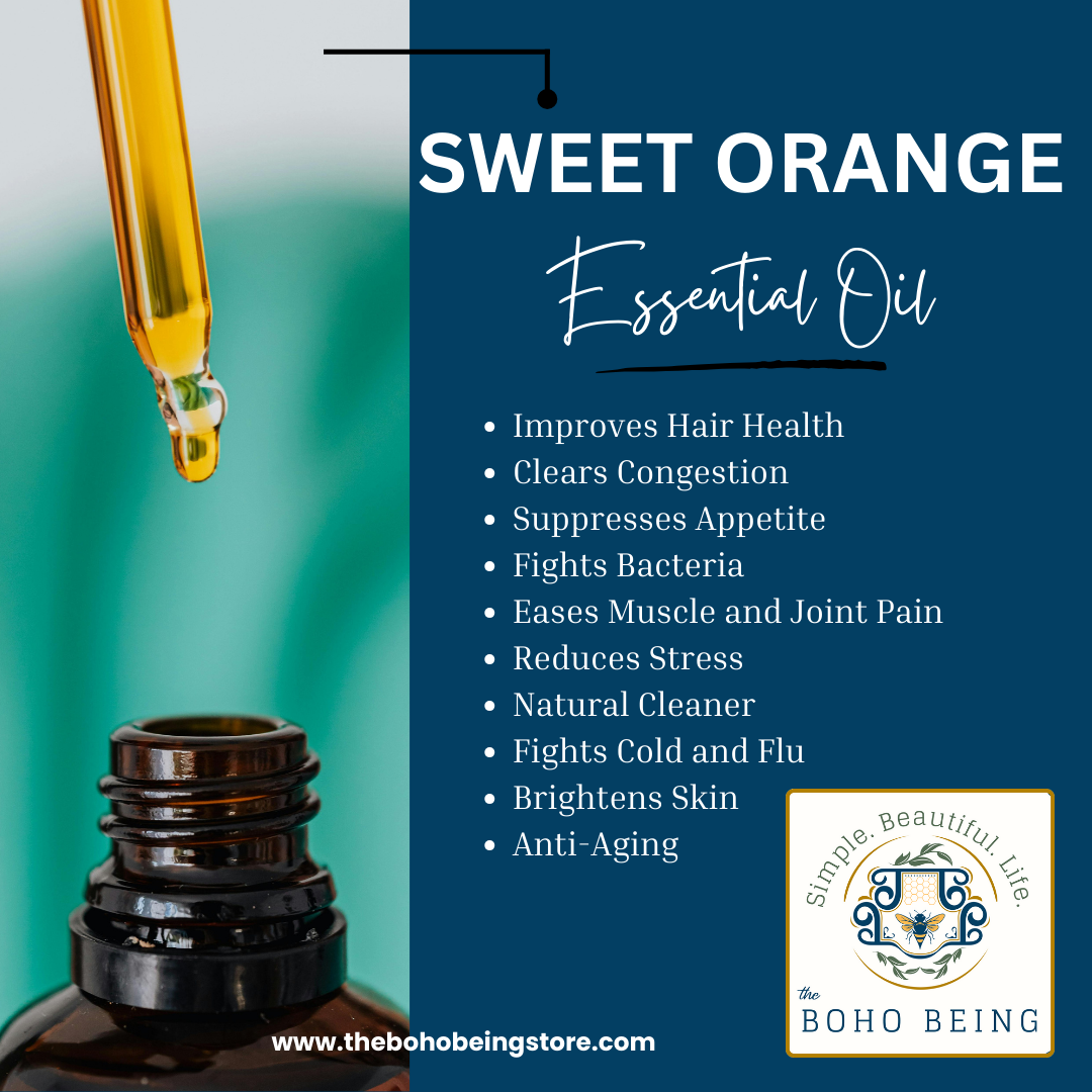 Sweet Orange Organic Essential Oil 15ml (1/2oz)
