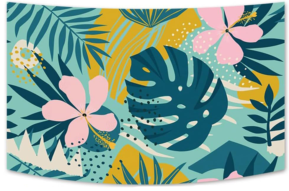 Tropical Leaf Tapestry