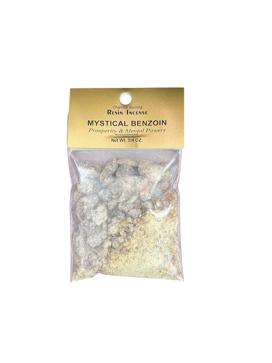 Mystical Benzoin Resin Incense - 3/4 Oz. Pack (Copy)