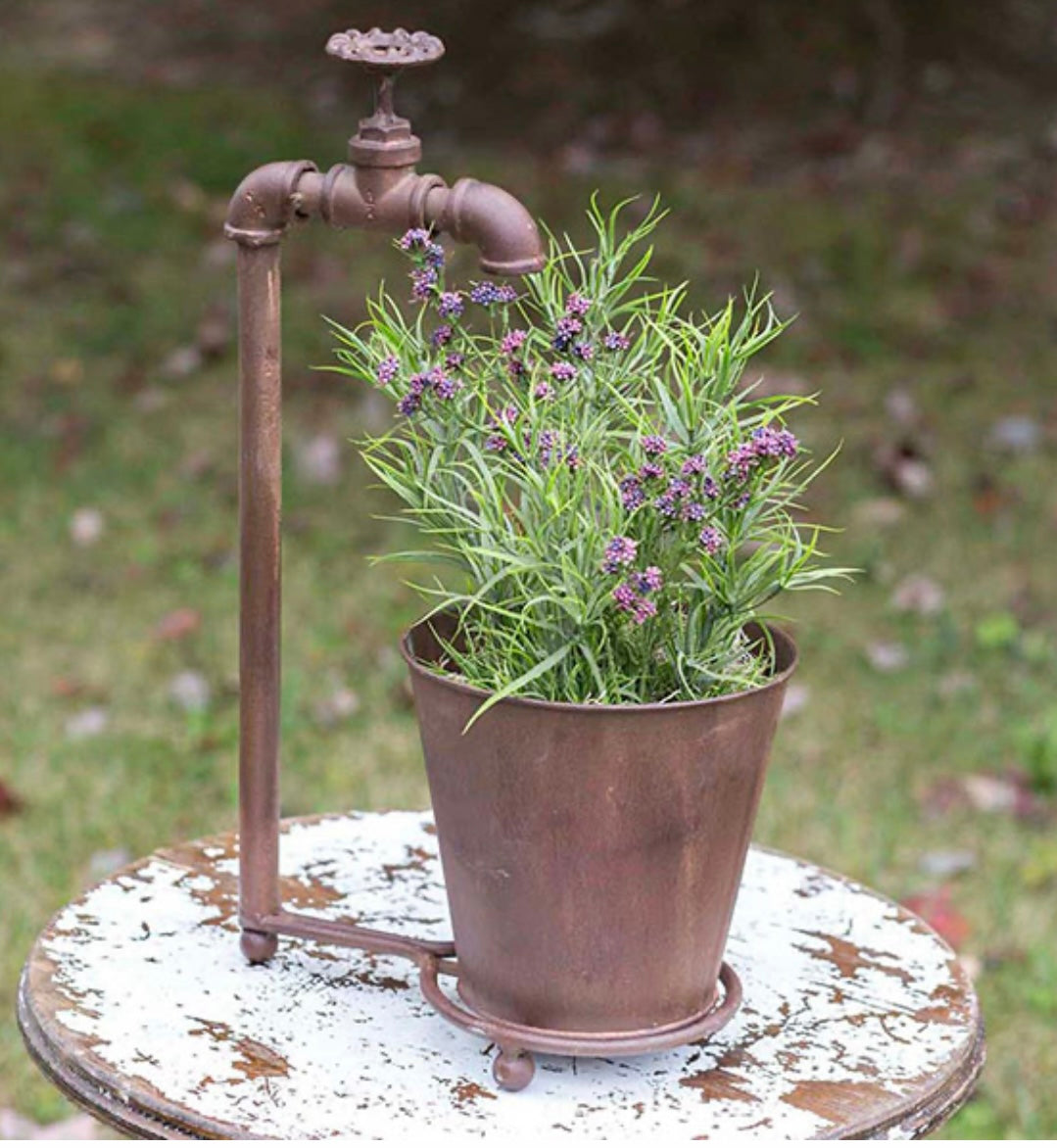 tabletop plant pot Water Spigot Tabletop Planter