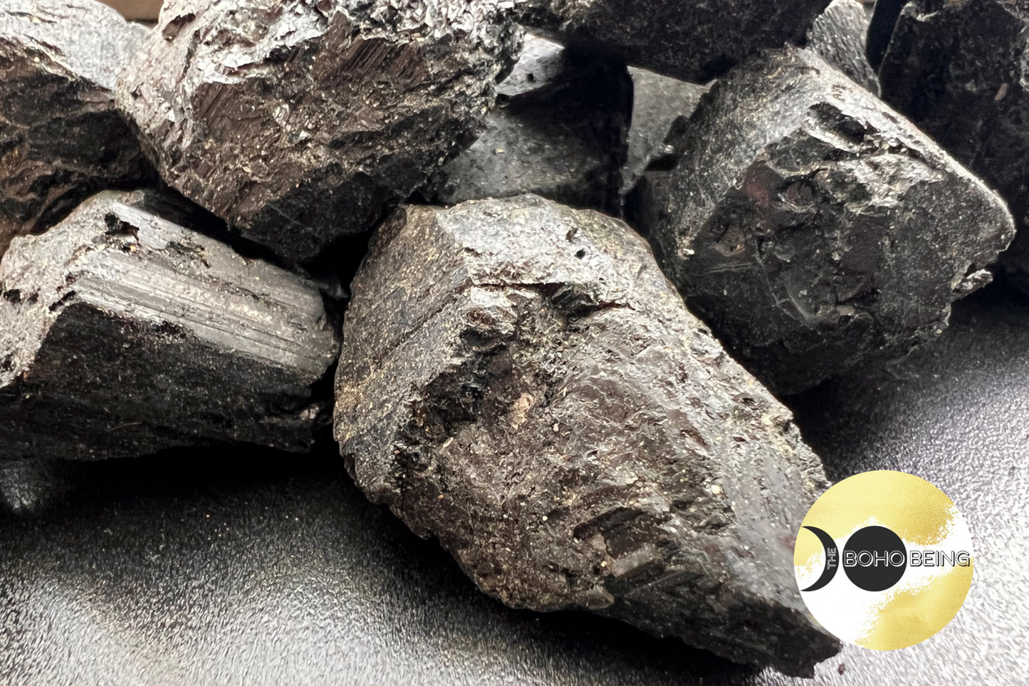 Black Tourmaline Rough Stone Raw Troumaline Crystal