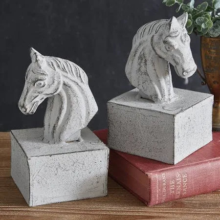 Cast Iron Roman Horse Bookends