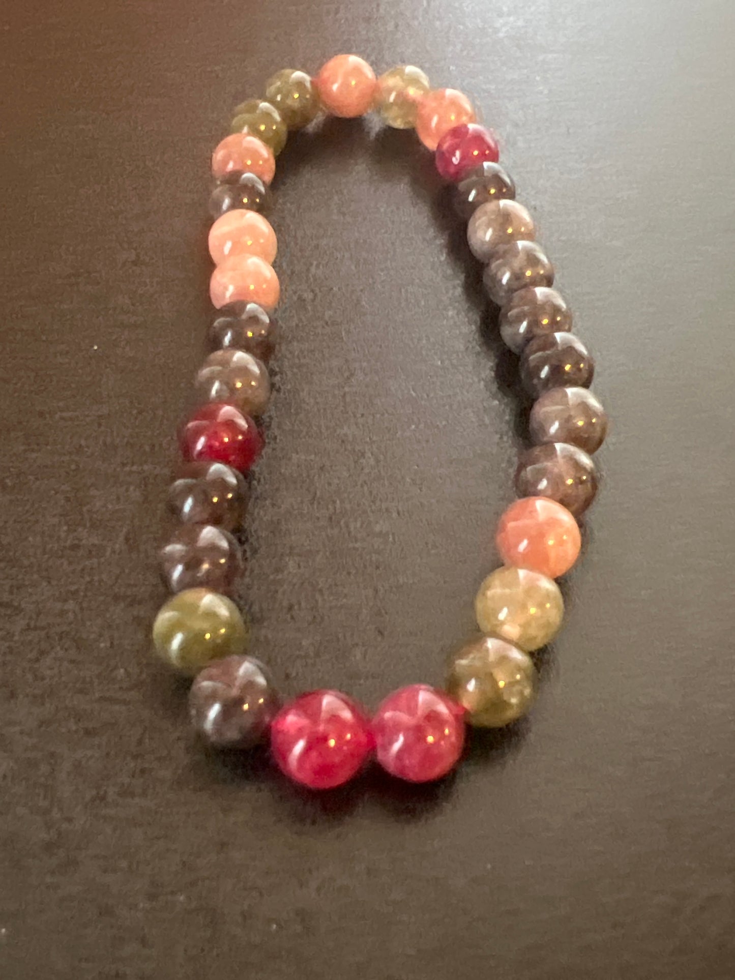 Tourmaline Natural Stone Bracelet by Kewl Beads