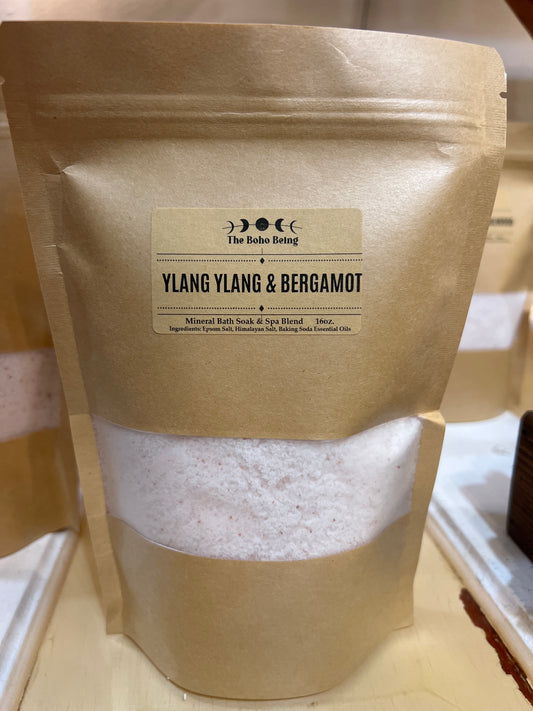 Mineral Bath Soak, Ylang Ylang and Bergamot