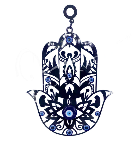 Wall Plaque - Hand of Fatima with Lotus