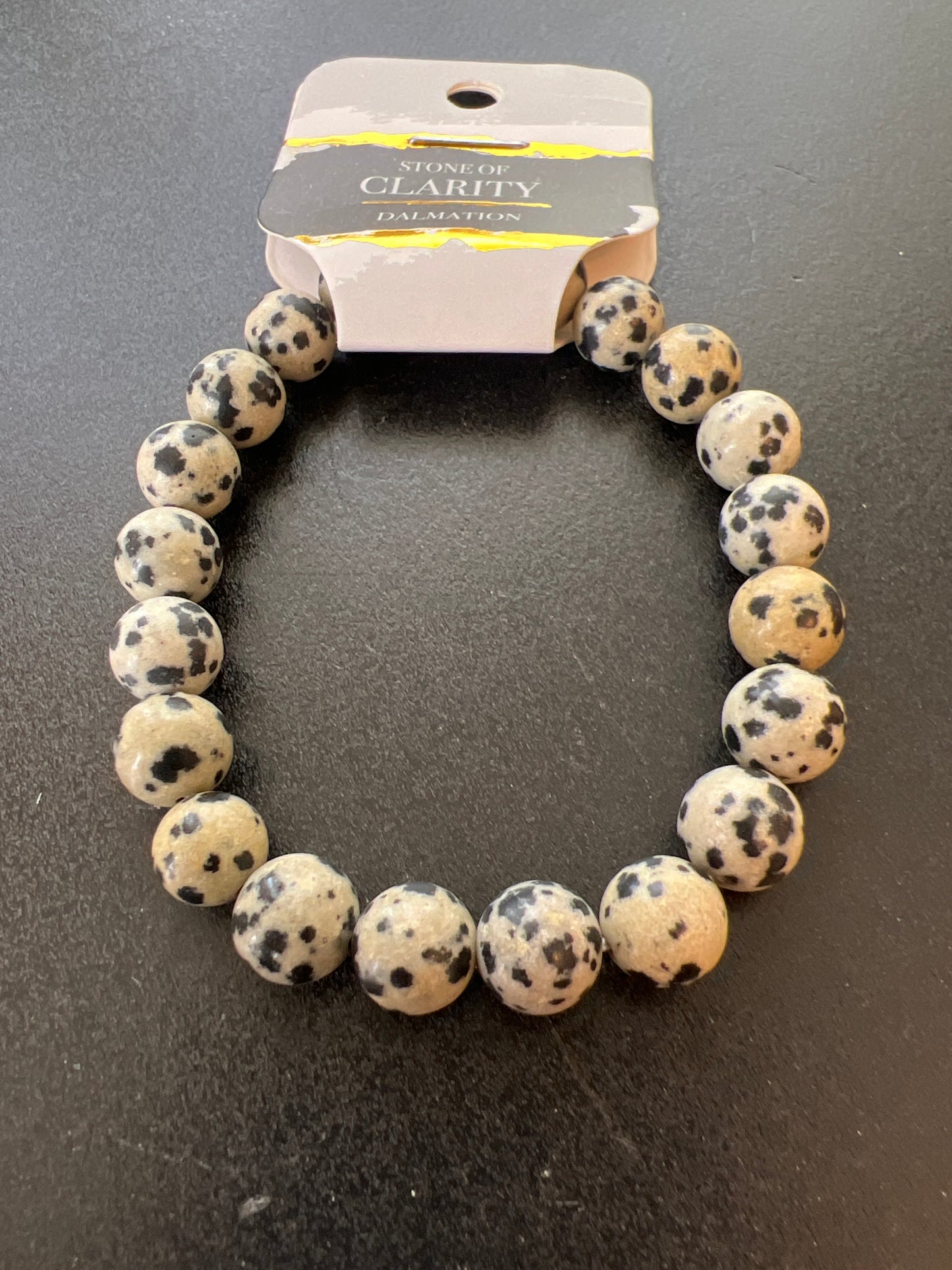 Clarity Dalmation Natural Stone Bracelet