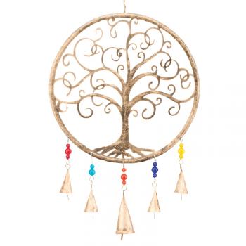 Tree of Life Bells Recycled Tin Chime