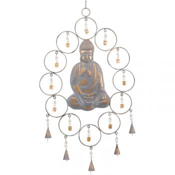 Buddha Oval 29" Recycled Tin Chime