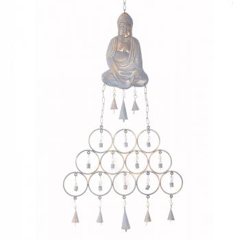 Buddha 35" Recycled Tin Chime