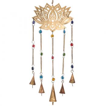 Lotus 20" Recycled Tin Chime