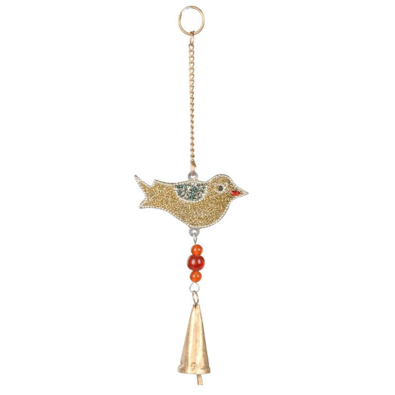 Mosaic Bird Wind Chime With Bells