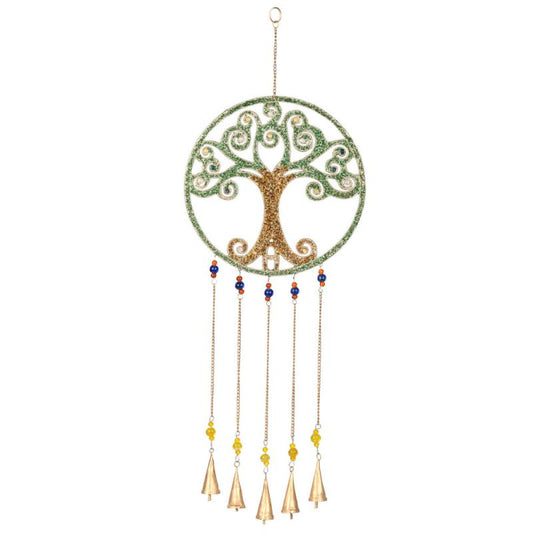 Mosaic Large Tree Of Life Wind Chime With Bells