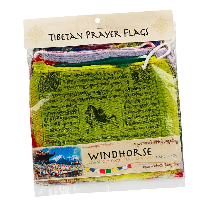 Tibetan Prayer Flag Large Windhorse Flag