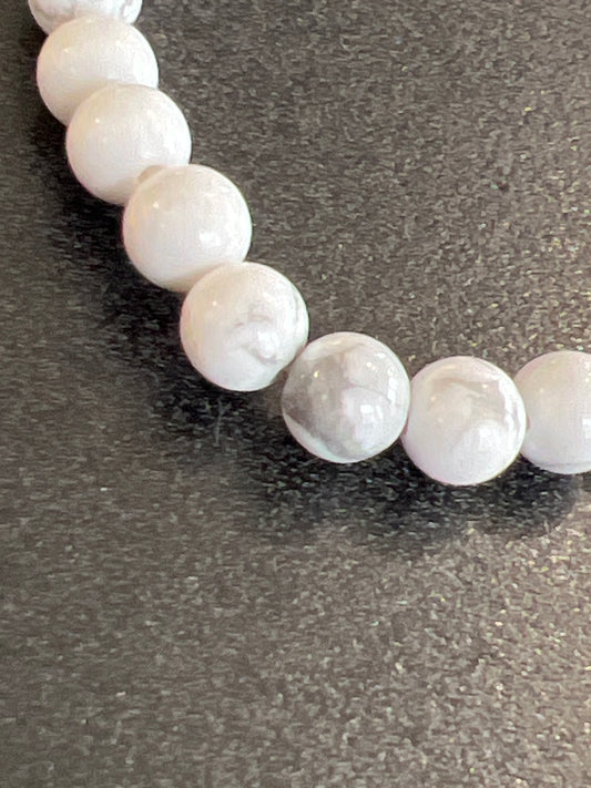 White Howlite Bracelet