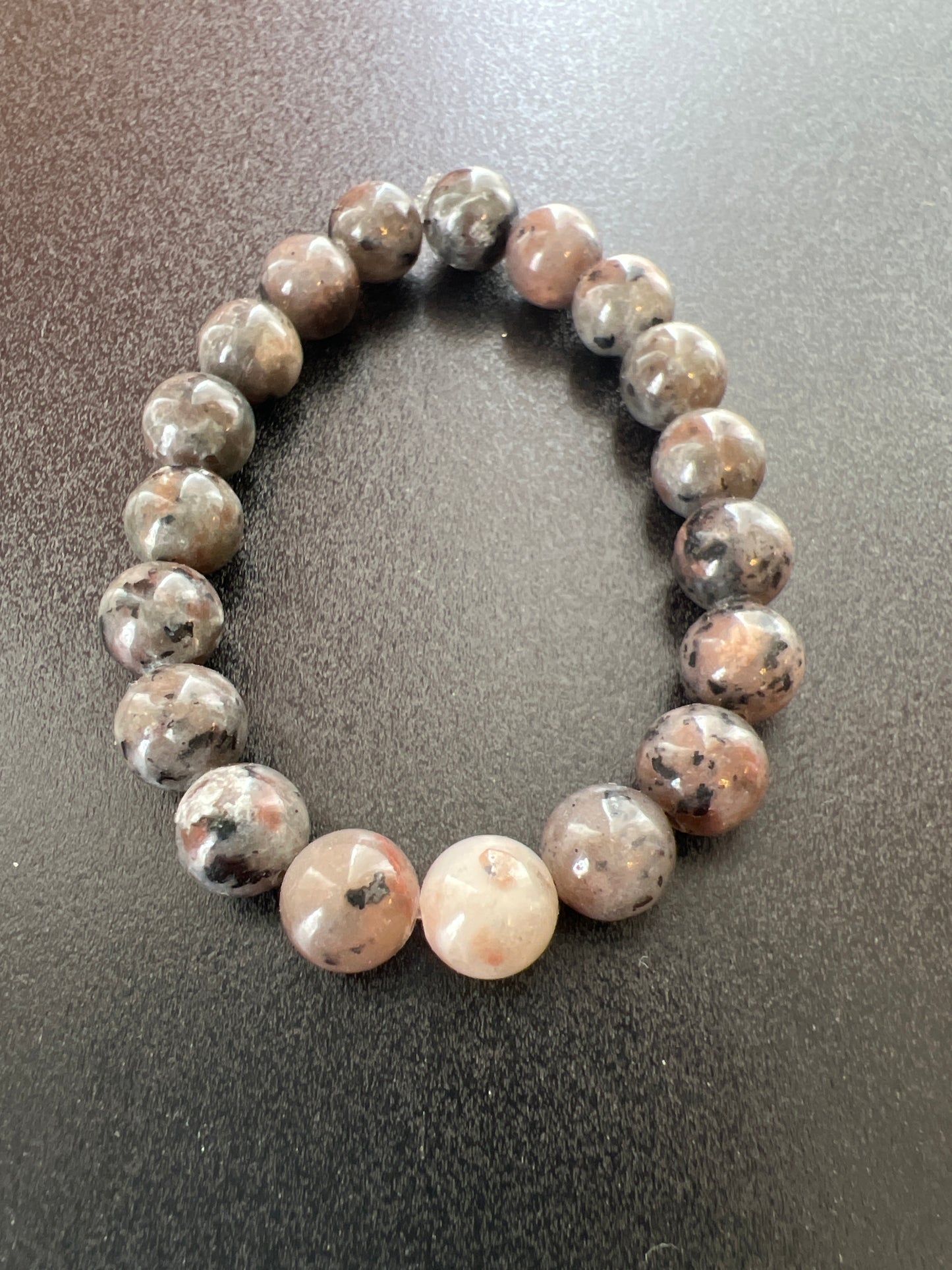 Fire Stone Crystal Natural Stone Bracelet by Kewl Beads