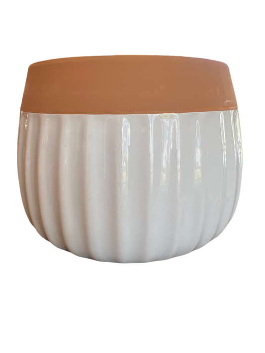 Glazed Pot White