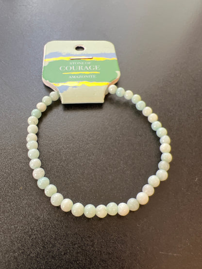 Courage Amazonite Natural Stone Bracelet