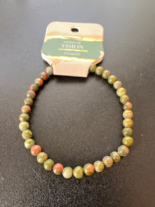 Vision Unakite Natural Stone Bracelet