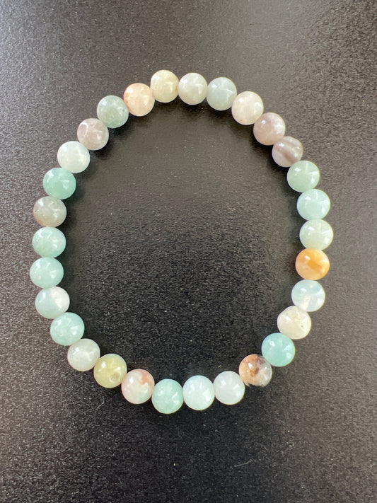 Amazonite Natural Stone Bracelet by Kewl Beads