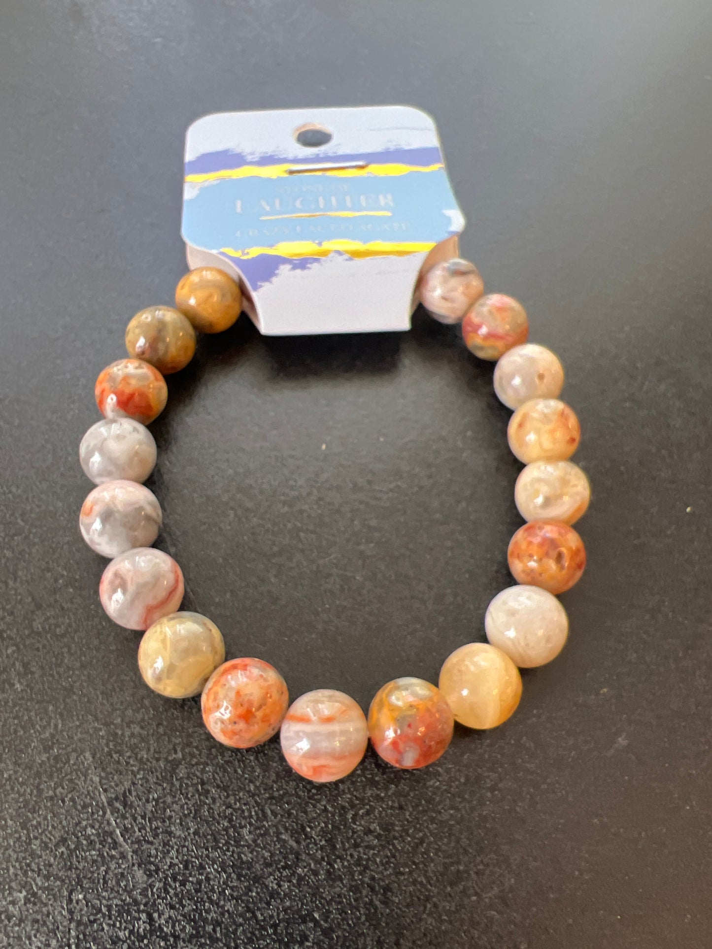 Laughter Crazy Laced Agate Natural Stone Bracele5