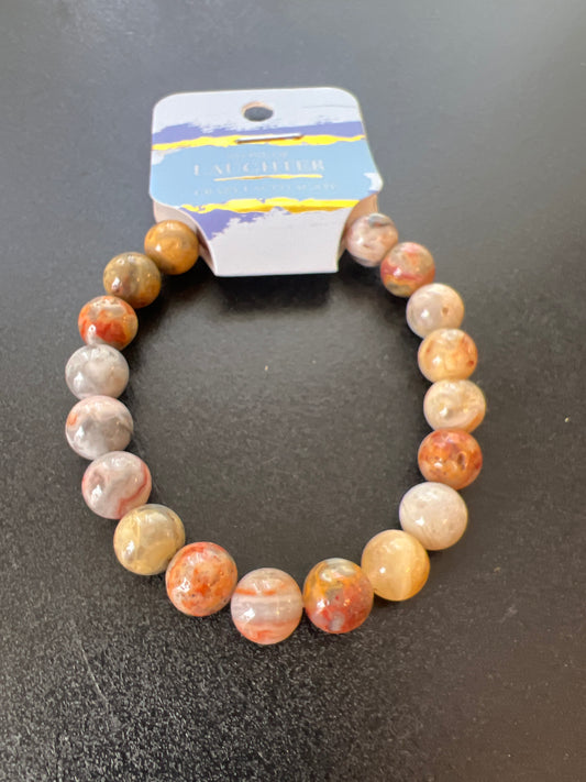 Laughter Crazy Laced Agate Natural Stone Bracele5
