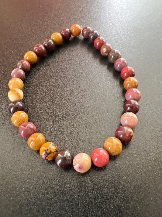 Orange Ink Jasper Natural Stone by Kewl Beads