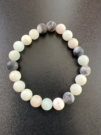 Amazonite Natural Stone Bracelet by Kewl Beads