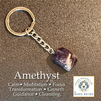 Amethyst Keychain