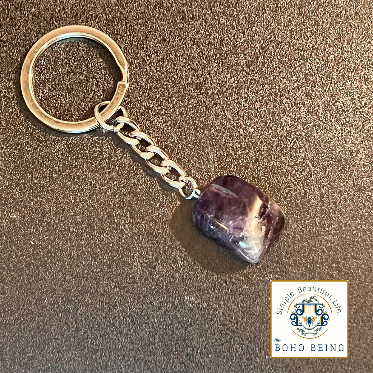 Amethyst Keychain